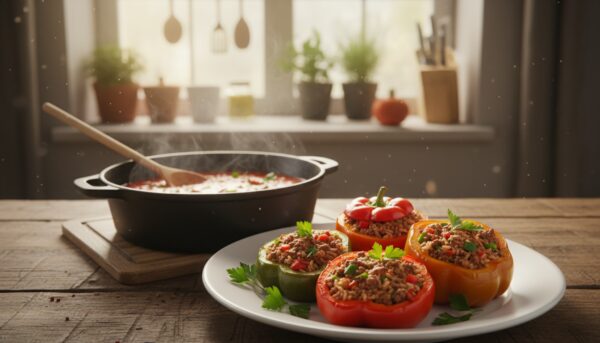 Recept za punjene paprike, mere za fil, kuvanje i gustina sosa